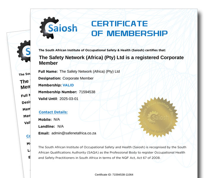 Saiosh Certificate of Membership
