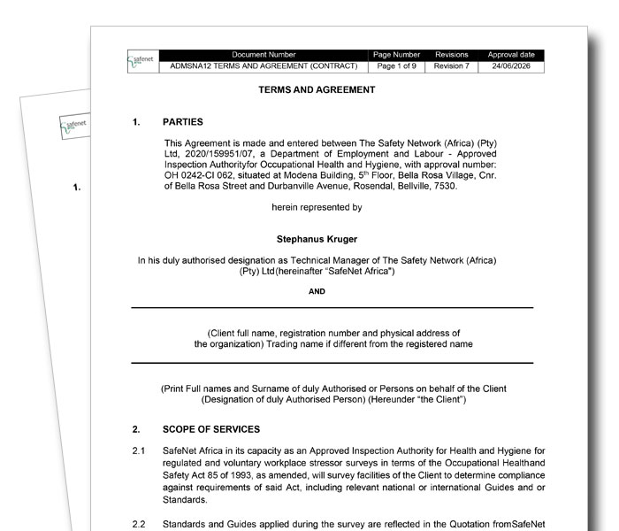 SafeNet Terms and Agreement